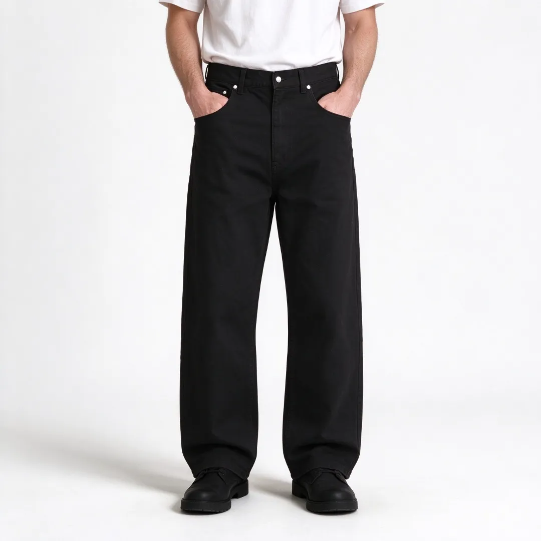 Louis Vuitton studded solid color straight leg trousers